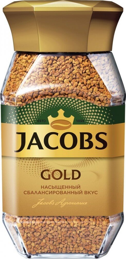 Кофе Jacobs "Gold", растворимый, 95 гр