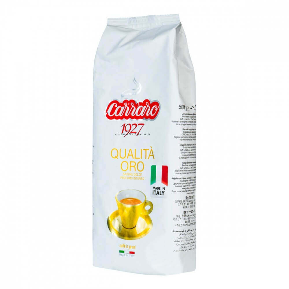 Кофе Carraro "Qualita oro", в зернах, 500 гр