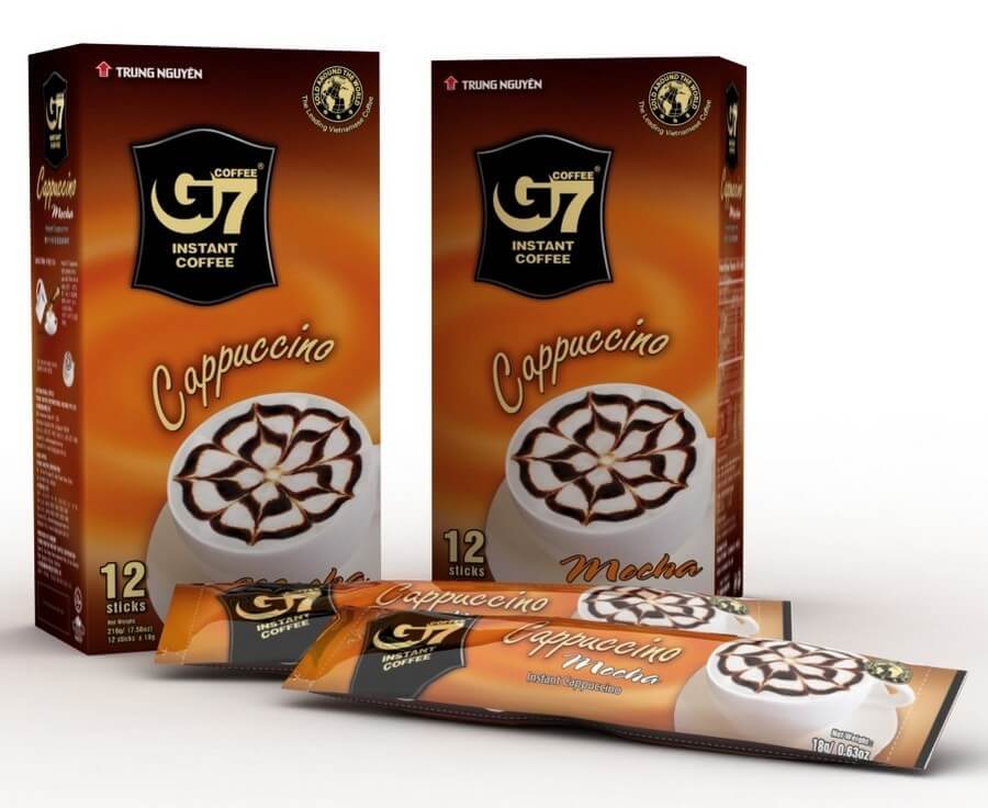 Кофе растворимый G7 Cappuccino Мокка, 18 г х 12 стиков, TRUNG NGUYEN
