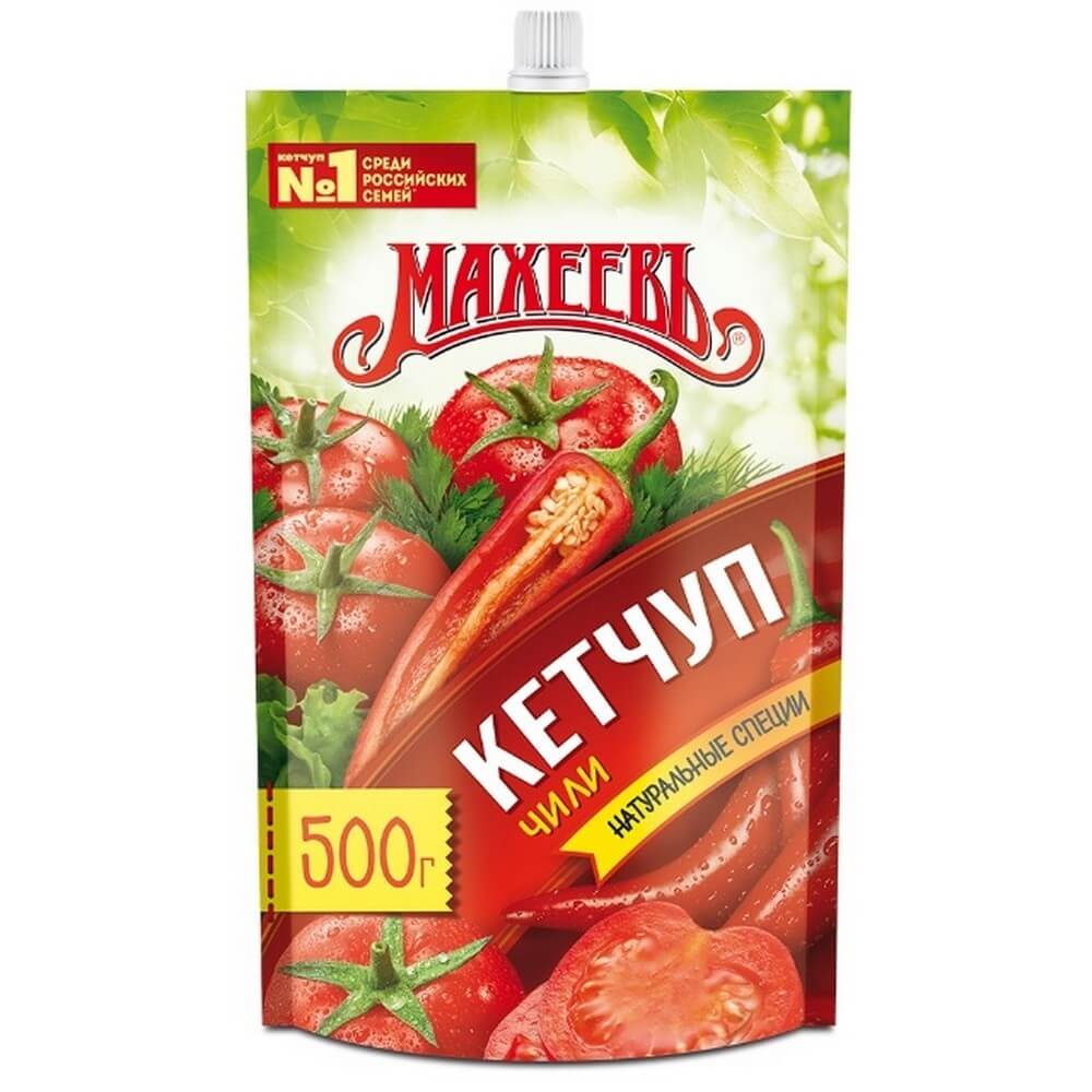 Кетчуп Махеевъ "Чили", 500 гр