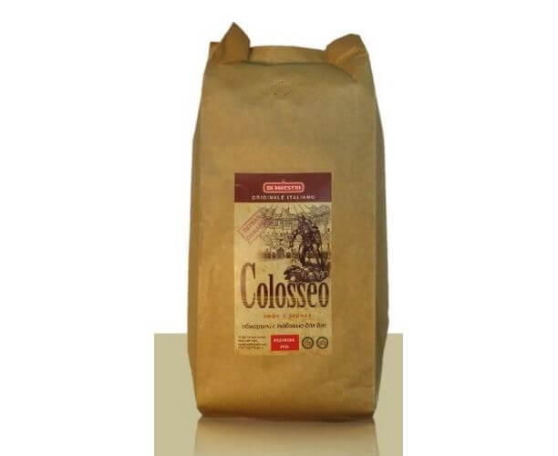 Кофе в зернах Colloseo, 60% Арабика / 40% Робуста, свежей обжарки, 1 кг, Di Maestri
