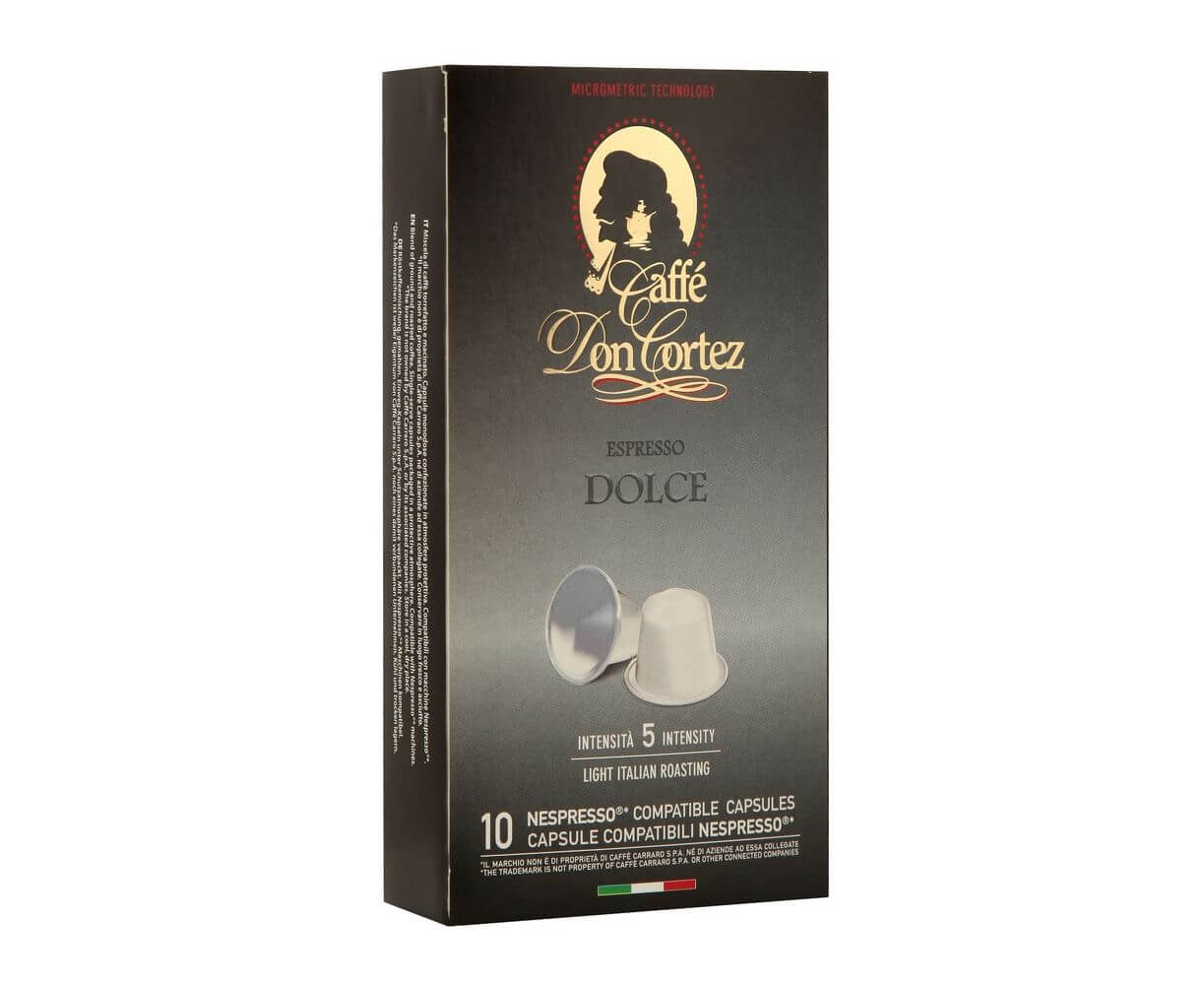 Кофе в капсулах DON CORTEZ (N) DOLCE, 10 шт., Carraro