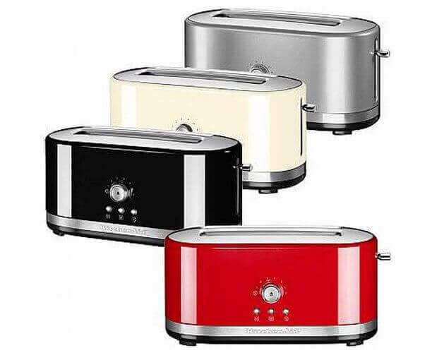 Тостер Artisan на 2 хлебца, удлиненные слоты, серебристый, 5KMT4116ECU, KitchenAid