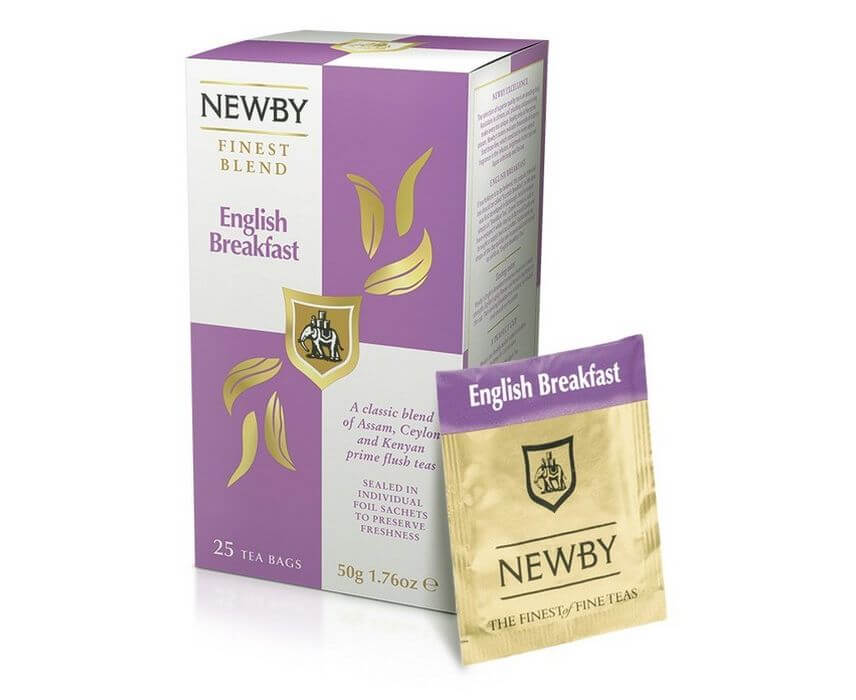 Чай черный English Breakfast, 25 пакетиков, Newby