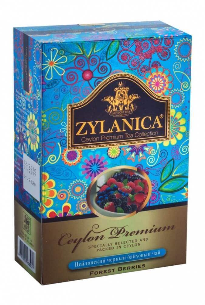 Чай Zylanica Ceylon Premium, Forest Berries, чёрный байховый с лесными ягодами, 100 гр