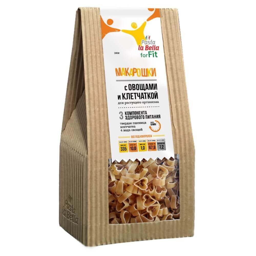 Макароны Pasta la Bella forFIT "С овощами и клетчаткой", 300 гр