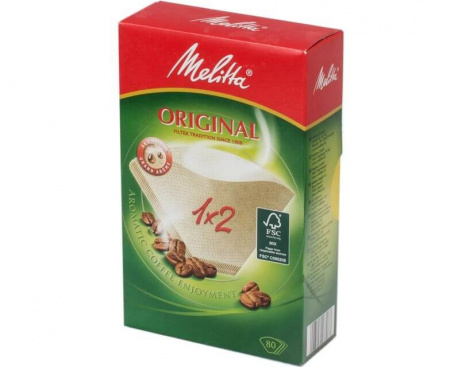 Фильтры бумажные для заваривания кофе Original, 1х2/80, коричневые, Melitta
