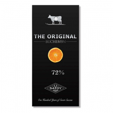 Шоколад Bucheron The Original, горький 72% , с кусочками апельсина, 100 гр