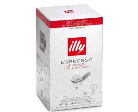 Кофе в чалдах средней обжарки, 18 монодоз, 125 г, Illy