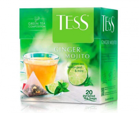 Чай зеленый Ginger Mojito, 20 пирамидок, Tess