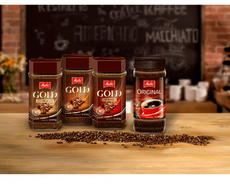 Кофе растворимый сублимированный Gold, 95 г, Melitta