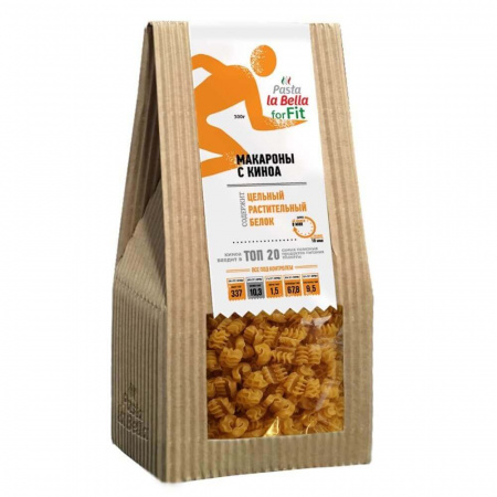 Макароны Pasta la Bella forFIT "С киноа", 300 гр