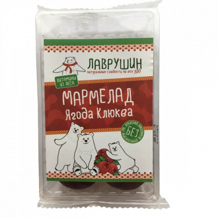Мармелад Лаврушин "Ягода Клюква", 95 гр