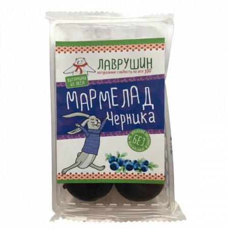 Мармелад Лаврушин "Черника", 95 гр