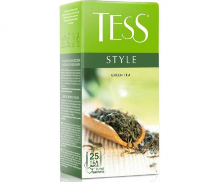 Чай зеленый Style, 25 пакетиков, Tess