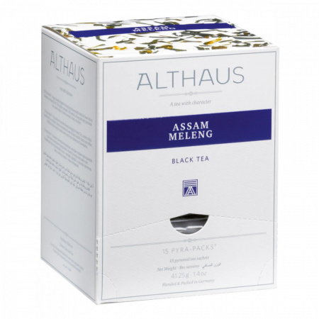 Чай Althaus "Assam Meleng", черный, 15 пирамидок