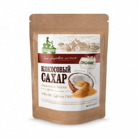 Сахар Bionova "Кокосовый", органический, 200 гр