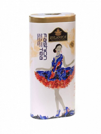 Чай Zylanica Fashion Tea, чёрный листовой с цветками василька и сафлора, Pekoe, 100 гр