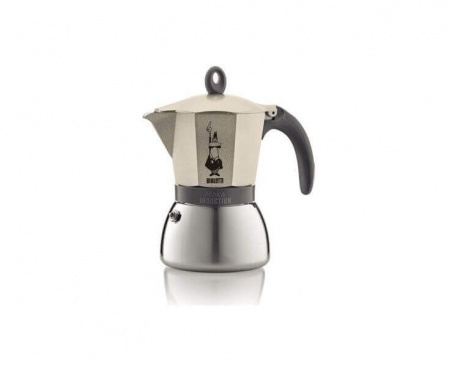 Гейзерная кофеварка MOKA INDUZIONE на 6 чашек 300 мл, цвет светлое золото, Bialetti