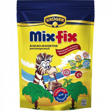 Какао-напиток Krueger "Mix Fix", с витаминами, 175 гр