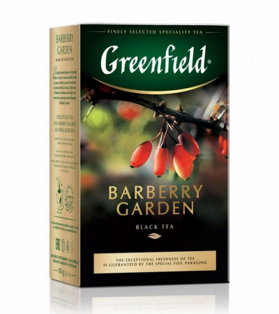 Чай Greenfield "Barberry Garden", черный с добавками, 100 гр