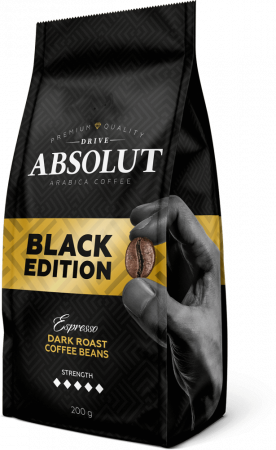 Кофе Absolut Drive "Black Edition", в зёрнах, 200 гр