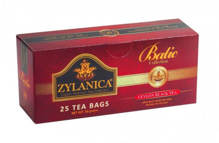 Чай Zylanica Batik Collection, чёрный, 25 пакетиков