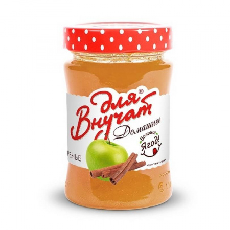 Варенье Для Внучат "Домашнее Яблоко с корицей", 340 гр