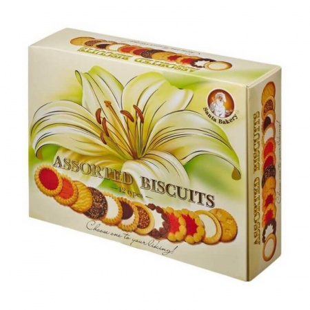 Печенье сдобное Santa Bakery "Assorted Biscuits", 12 видов, 750 гр