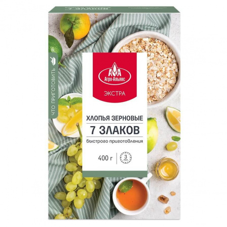 Хлопья Агро-Альянс Экстра "7 злаков", 400 гр
