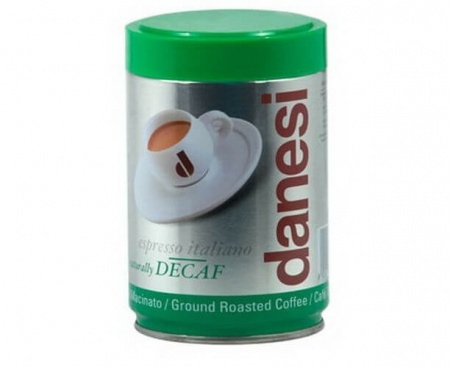 Кофе молотый Decaf (без кофеина), 250 г, Danesi