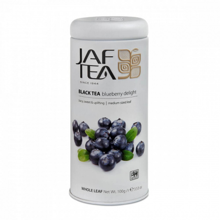 Чай Jaf Tea "Blueberry Delight", чёрный с голубикой, 100 гр