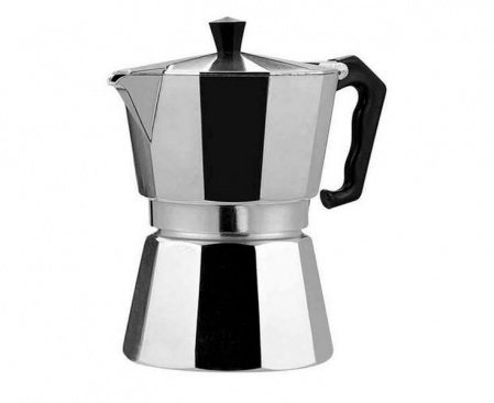 Гейзерная кофеварка на 3 чашки, алюминий, Buon Caffe