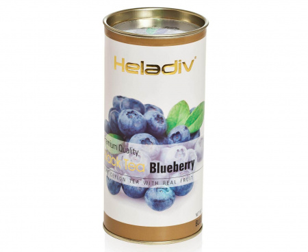 Чай черный листовой в тубе BLUEBERRY, 100 г, Heladiv