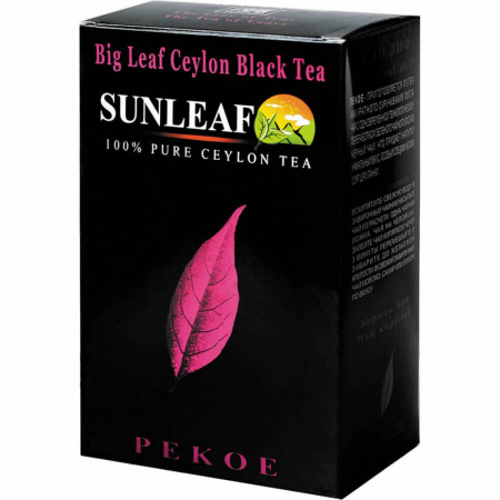 Чай Sunleaf "Суприм ПЕКО", чёрный крупнолистовой, 250 гр