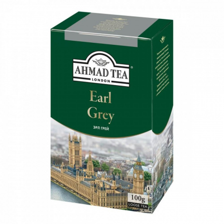 Чай Ahmad "Earl Grey",  черный листовой с бергамотом, 100 гр