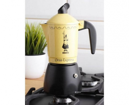 Гейзерная кофеварка Orzo Express Gialla, 2324/MR, на 4 чашки, Bialetti