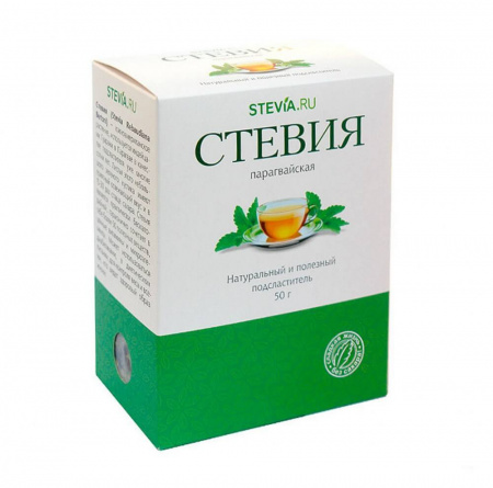 Чай Stevia.ru "Стевия", листовая измельченная, 50 гр