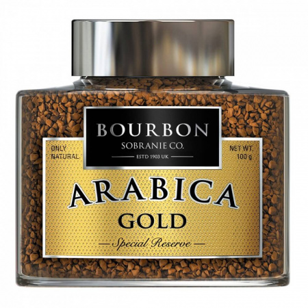 Кофе Bourbon "Arabica Gold",  растворимый, 100 гр
