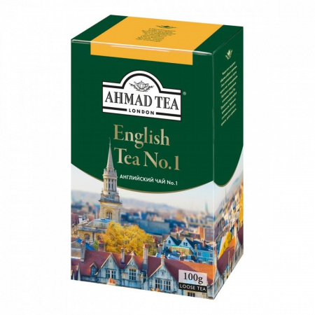 Чай Ahmad "English Tea №1",  черный листовой с бергамотом, 100 гр