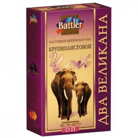Чай Battler "Два Великана", черный листовой OP с бергамотом, 250 гр