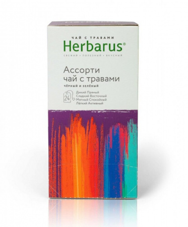 Травяной чай Herbarus "Ассорти", 24 пакетика