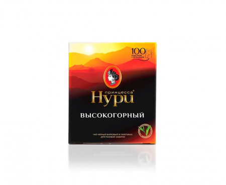 Чай черный Высокогорный, 100 пакетиков, Принцесса Нури
