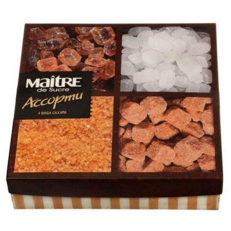 Сахар Maitre "Ассорти 4 вида", 385 гр