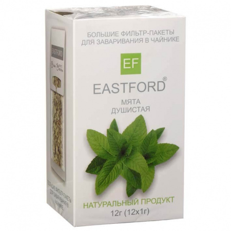 Чайный напиток Eastford "Мята душистая", натуральный, 12 пакетиков.