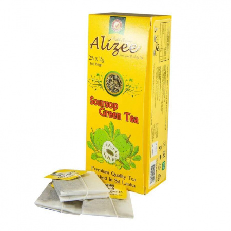 Чай Alizee "Soursop Green Tea", зеленый, 25 пакетиков