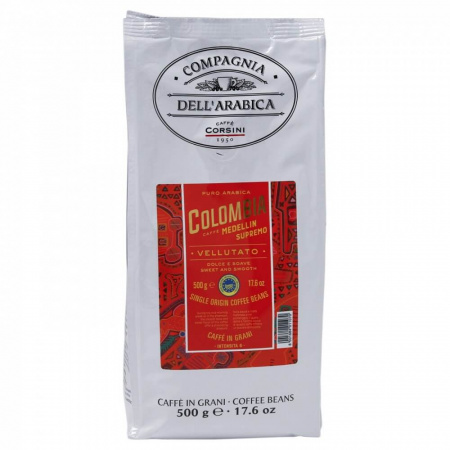 Кофе Compagnia Dell`arabica "Colombia Medellin Supremo", в зёрнах, 500 гр