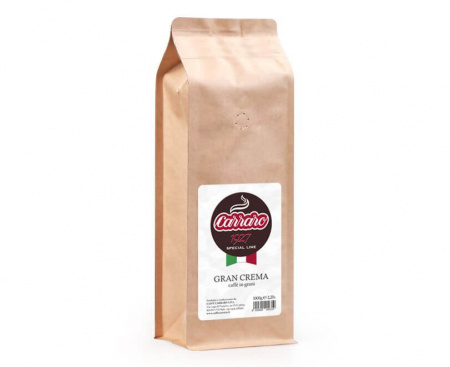 Кофе в зернах Gran Crema, 1 кг, Carraro