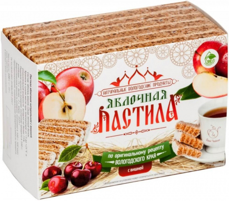 Пастила Иван Чайкин "Яблочная с вишней", 100 гр