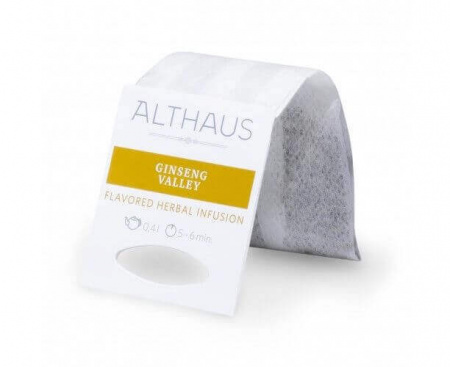 Чай травяной для чайника Ginseng Valley (Женьшеневая Долина), 20 пак., Grand Packs, Althaus